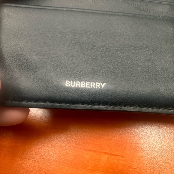 Burberry Men's Wallet - Navy and Red - Picture 7 of 11